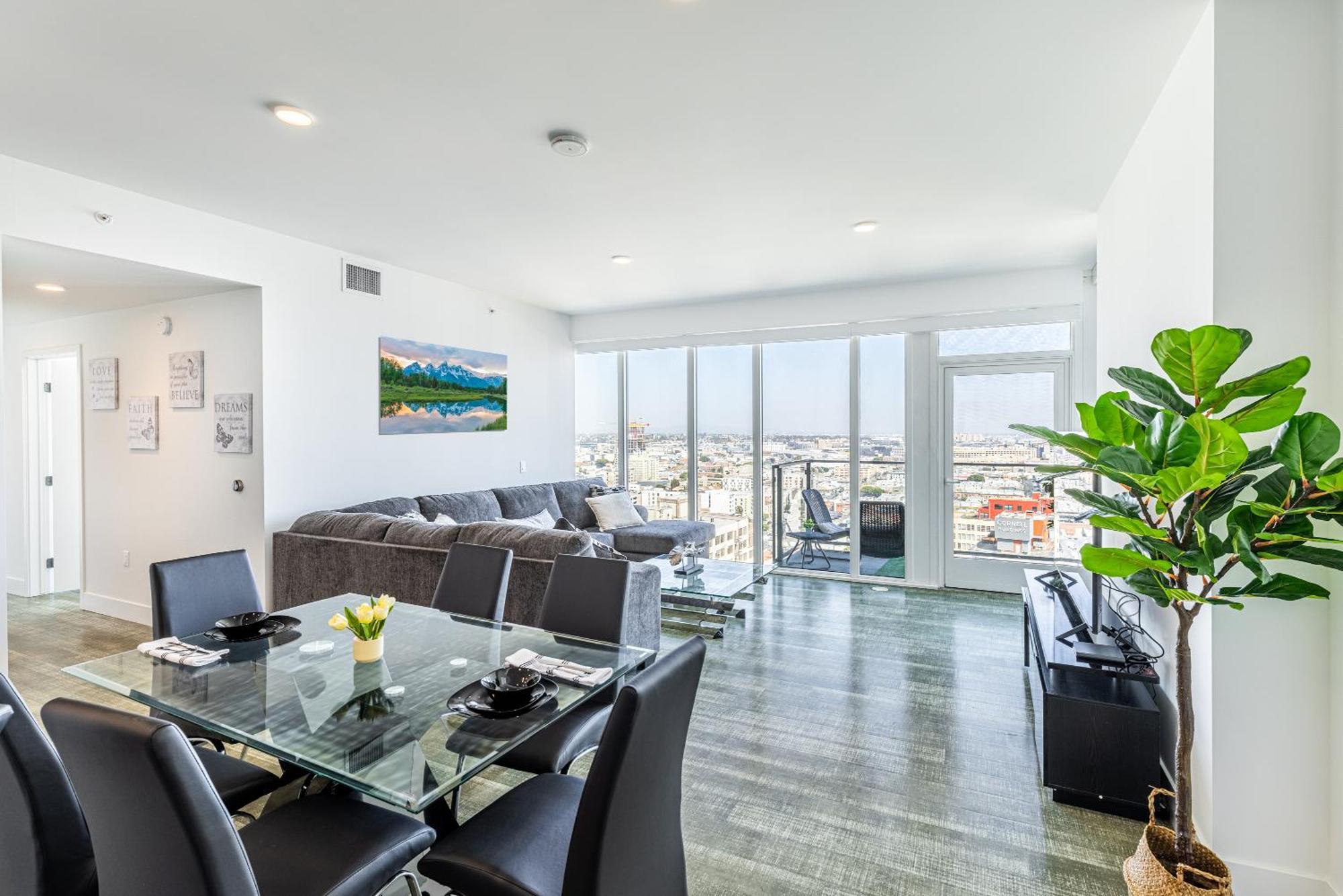 Top Floor High Rise 3 Bed Dtla Skyscraper Penthouse ロサンゼルス エクステリア 写真